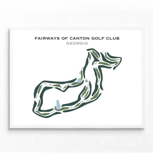 Fairways of Canton Golf Club, Georgia - Printed Golf Courses