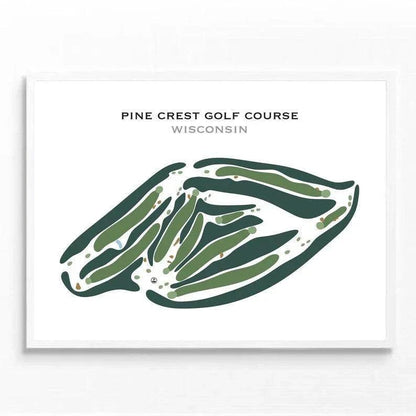 Pine Crest Golf Course, Wisconsin - Printed Golf Courses