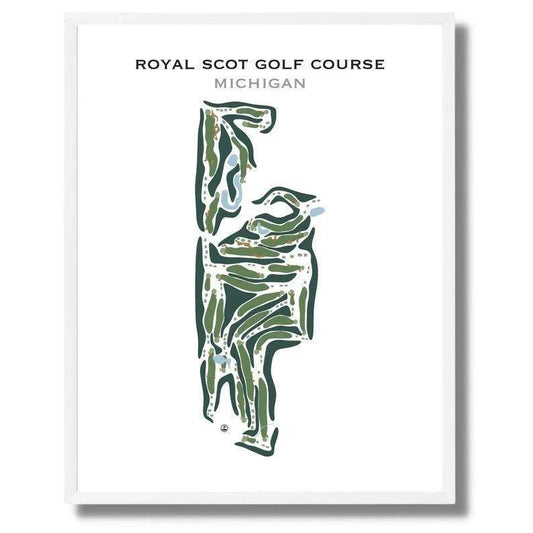 Royal Scot Golf Course, Michigan - Printed Golf Courses