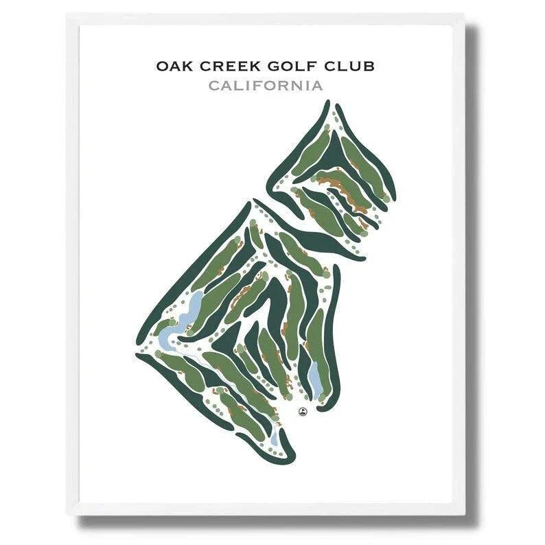 Oak Creek Golf Club, California - Printed Golf Courses