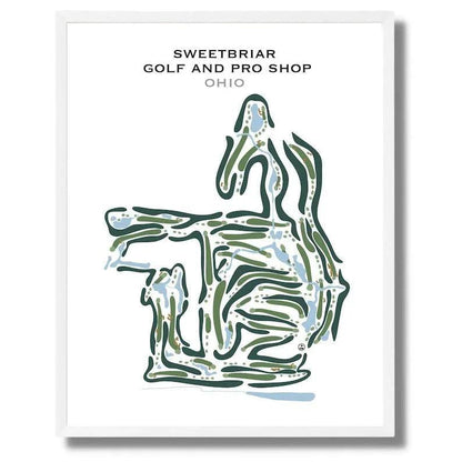 Sweetbriar Golf & Pro Shop, Ohio - Printed Golf Courses