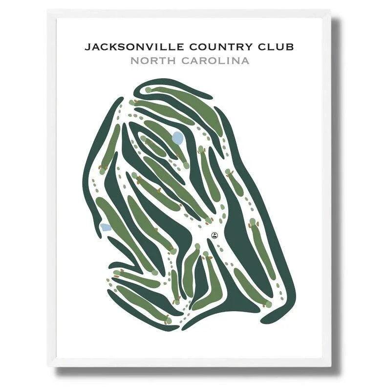 Jacksonville Country Club, North Carolina - Printed Golf Courses