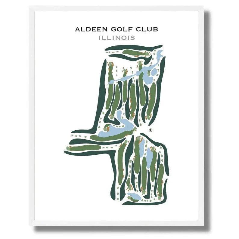Aldeen Golf Club, Illinois - Printed Golf Courses