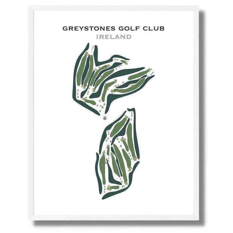 Greystones Golf Club, Ireland - Printed Golf Courses