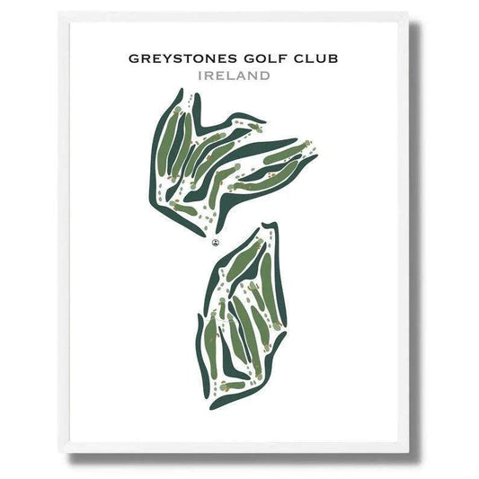 Greystones Golf Club, Ireland - Printed Golf Courses