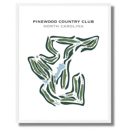 Pinewood Country Club, North Carolina - Printed Golf Courses