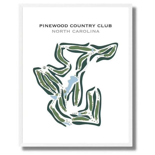 Pinewood Country Club, North Carolina - Printed Golf Courses