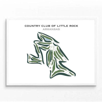 Country Club of Little Rock, Arkansas - Printed Golf Courses