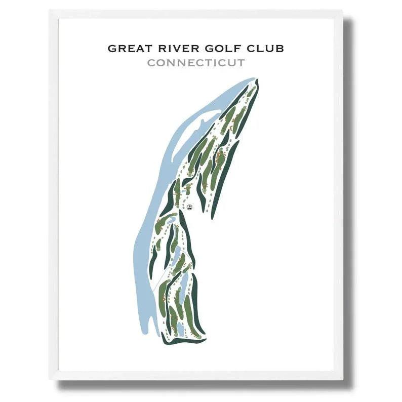 Great River Golf Club, Connecticut - Printed Golf Courses
