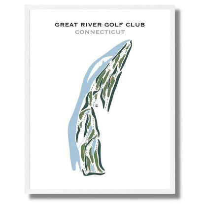 Great River Golf Club, Connecticut - Printed Golf Courses