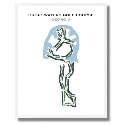 Great Waters Golf Course, Georgia - Printed Golf Courses