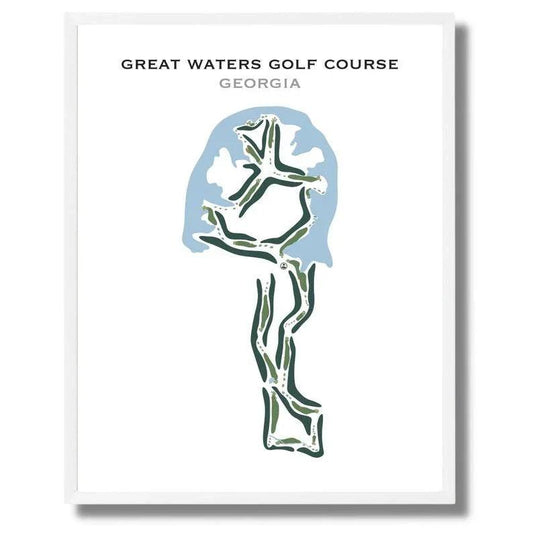 Great Waters Golf Course, Georgia - Printed Golf Courses