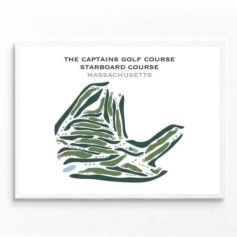 The Captains Golf Course Starboard Course, Massachusetts - Printed Golf Courses