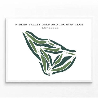 Hidden Valley Golf & Country Club, Tennessee - Printed Golf Courses