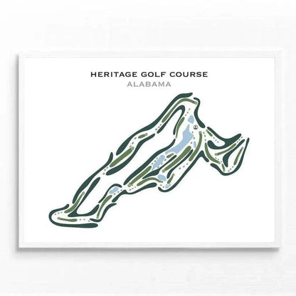 Heritage Golf Course, Alabama - Printed Golf Courses