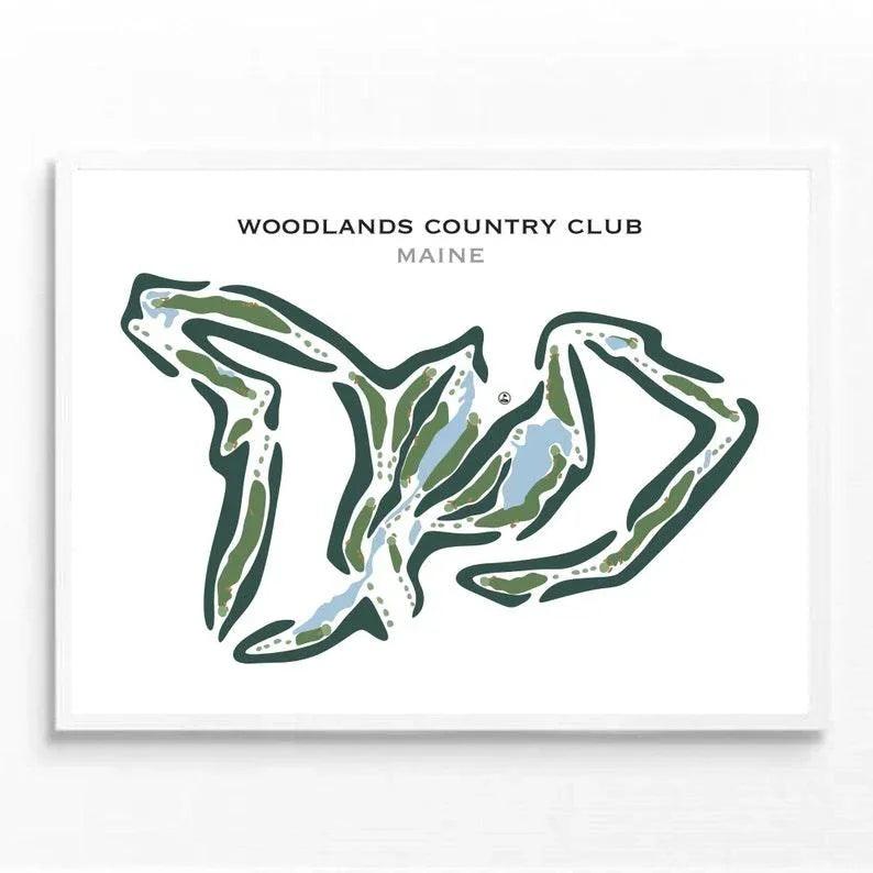 Woodlands Country Club, Maine - Printed Golf Courses