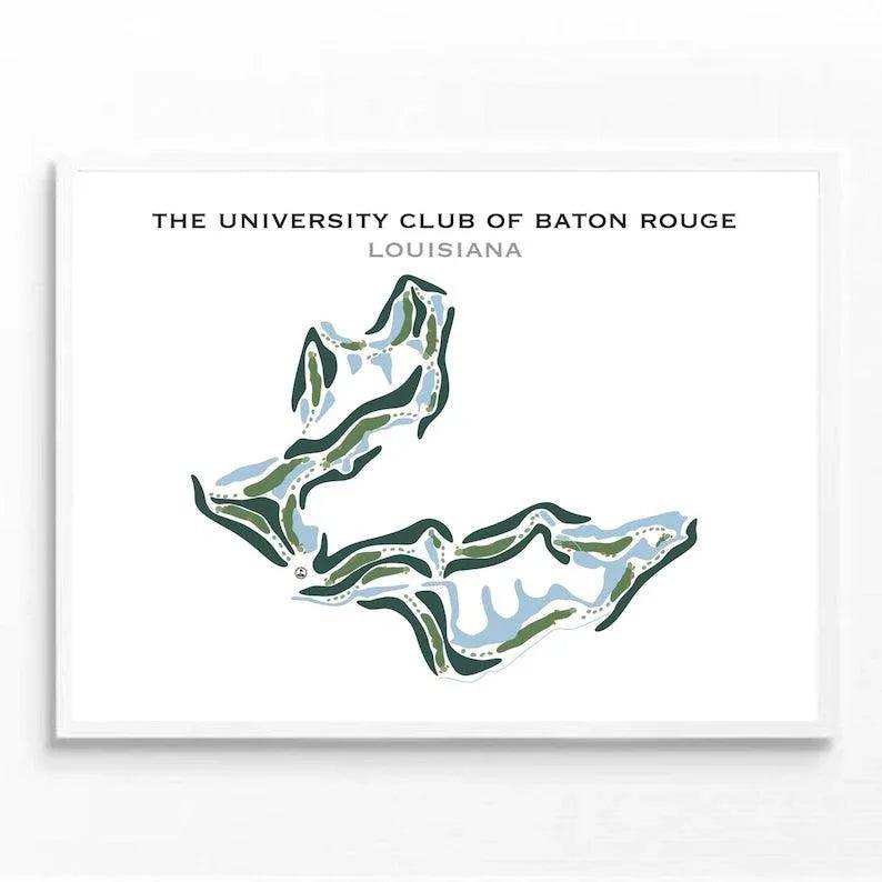 The University Club of Baton Rouge, Louisiana - Printed Golf Courses