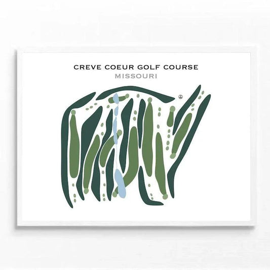 Creve Coeur Golf Course, Missouri - Printed Golf Courses