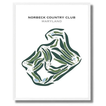 Norbeck Country Club, Maryland - Printed Golf Courses