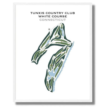 Tunxis Country Club White Course, Connecticut - Printed Golf Courses