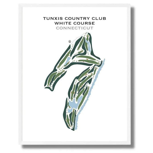 Tunxis Country Club White Course, Connecticut - Printed Golf Courses