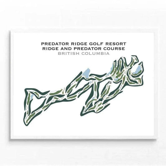 Predator Ridge Golf Resort Ridge and Predator Course, British Columbia - Printed Golf Courses