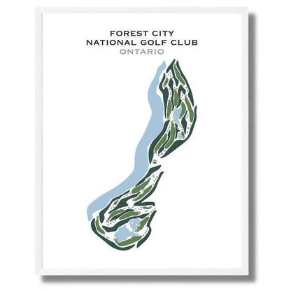 Forest City National Golf Club, Ontario - Printed Golf Courses