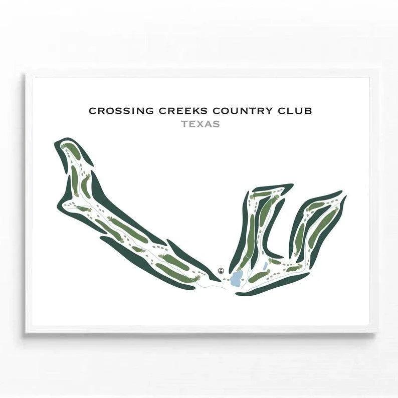 Crossing Creeks Country Club, Texas - Printed Golf Courses