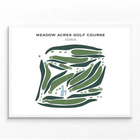 Meadow Acres Golf Course, Iowa - Printed Golf Courses