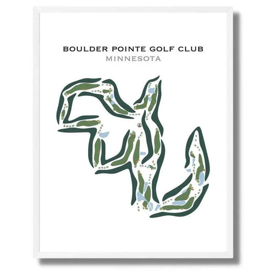 Boulder Pointe Golf Club, Minnesota - Printed Golf Courses