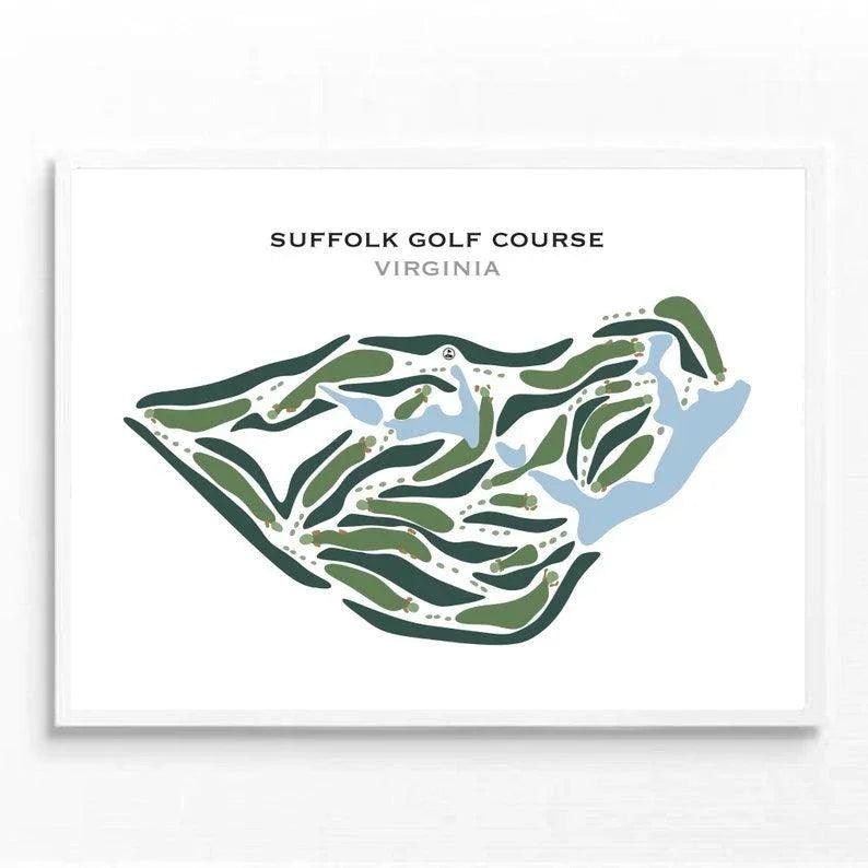 Suffolk Golf Course, Virginia - Printed Golf Courses