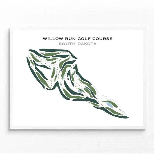 Willow Run Golf Course, South Dakota - Printed Golf Courses