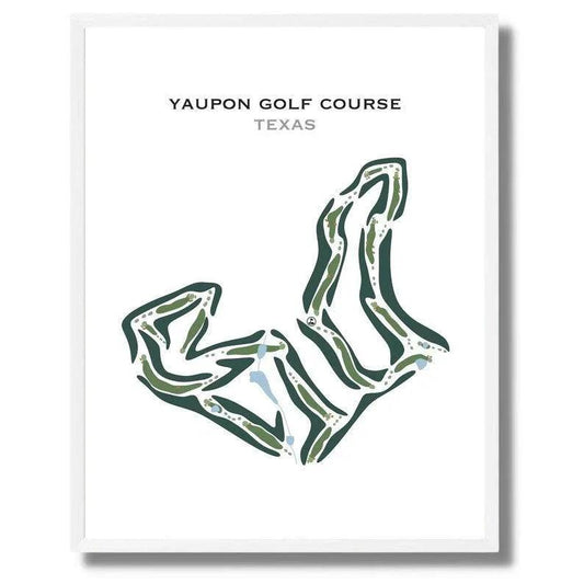 Yaupon Golf Course, Texas - Printed Golf Courses