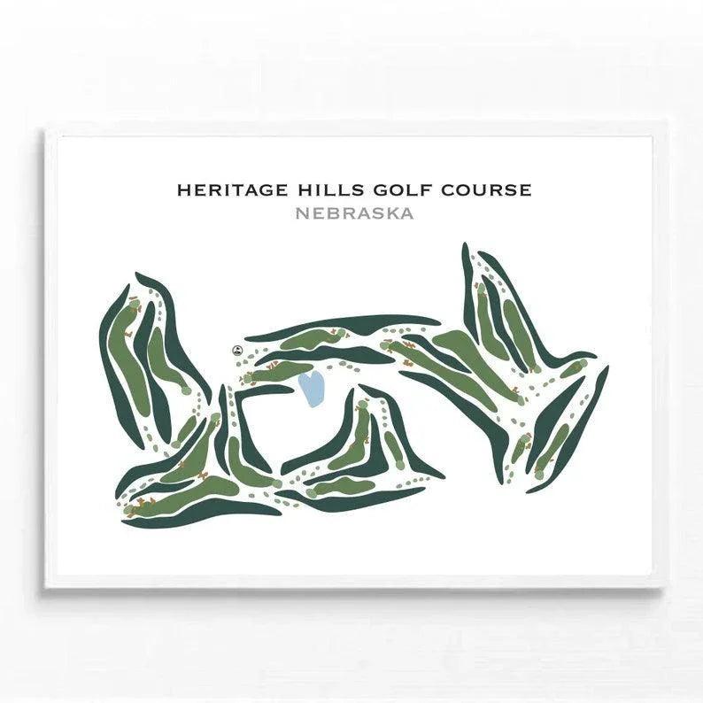 Heritage Hills Golf Course, Nebraska - Printed Golf Courses