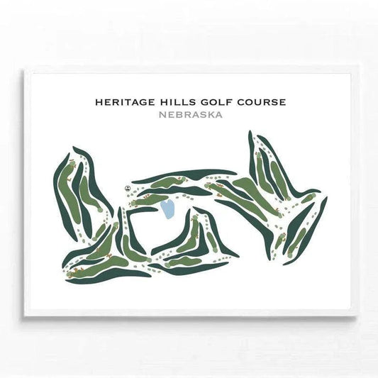 Heritage Hills Golf Course, Nebraska - Printed Golf Courses