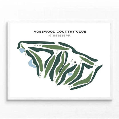 Mosswood Country Club, Mississippi - Printed Golf Courses