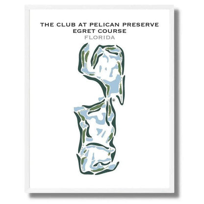 The Club at Pelican Preserve Egret Course, Florida - Printed Golf Courses