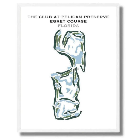 The Club at Pelican Preserve Egret Course, Florida - Printed Golf Courses