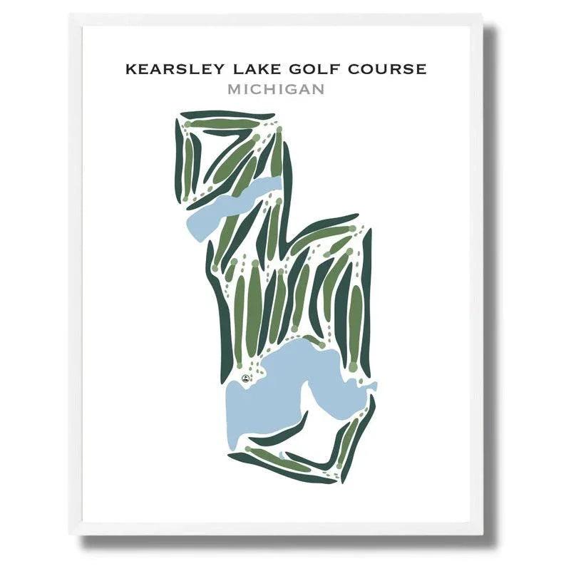 Kearsley Lake Golf Course, Michigan - Printed Golf Courses