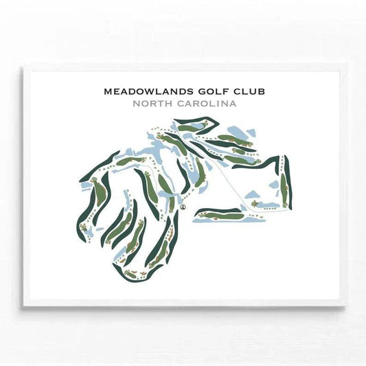 Meadowlands Golf Club, North Carolina - Printed Golf Courses