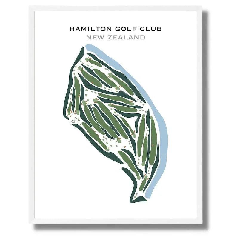 Hamilton Golf Club, New Zealand - Printed Golf Courses