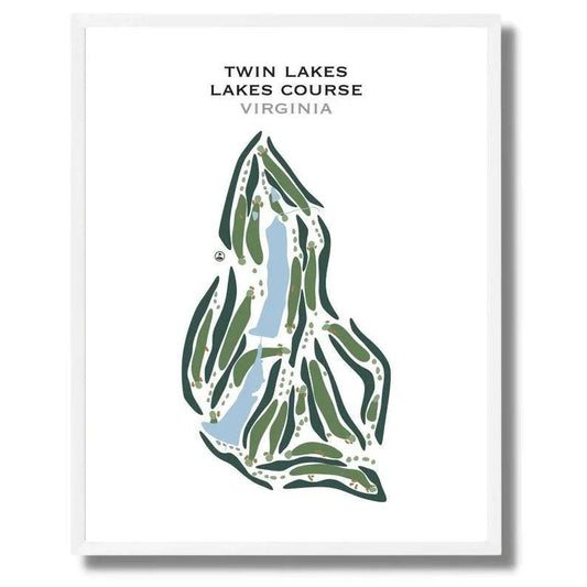 Twin Lakes Lakes Course, VA - Printed Golf Courses