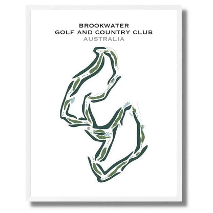 Brookwater Golf & Country Club, Australia - Printed Golf Courses
