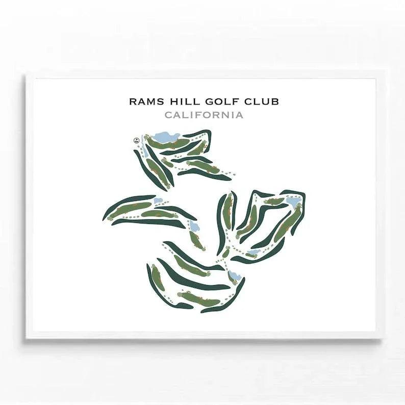 Rams Hill Golf Club, California - Printed Golf Courses
