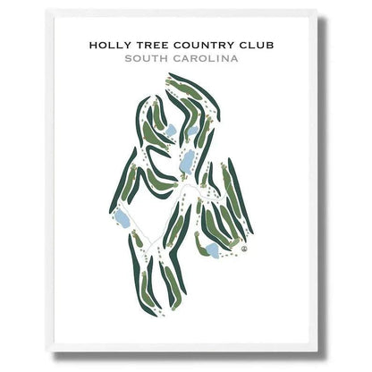 Holly Tree Country Club, South Carolina - Printed Golf Courses