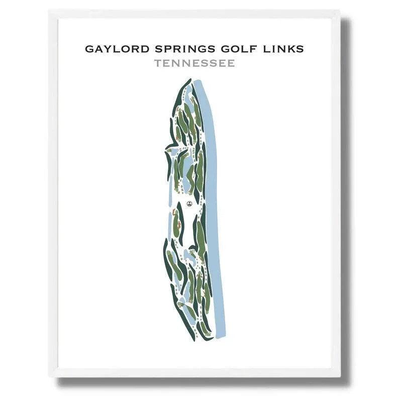 Gaylord Springs Golf Links, Tennessee - Printed Golf Courses