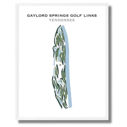 Gaylord Springs Golf Links, Tennessee - Printed Golf Courses