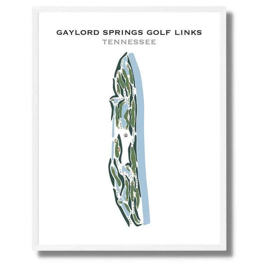Gaylord Springs Golf Links, Tennessee - Printed Golf Courses