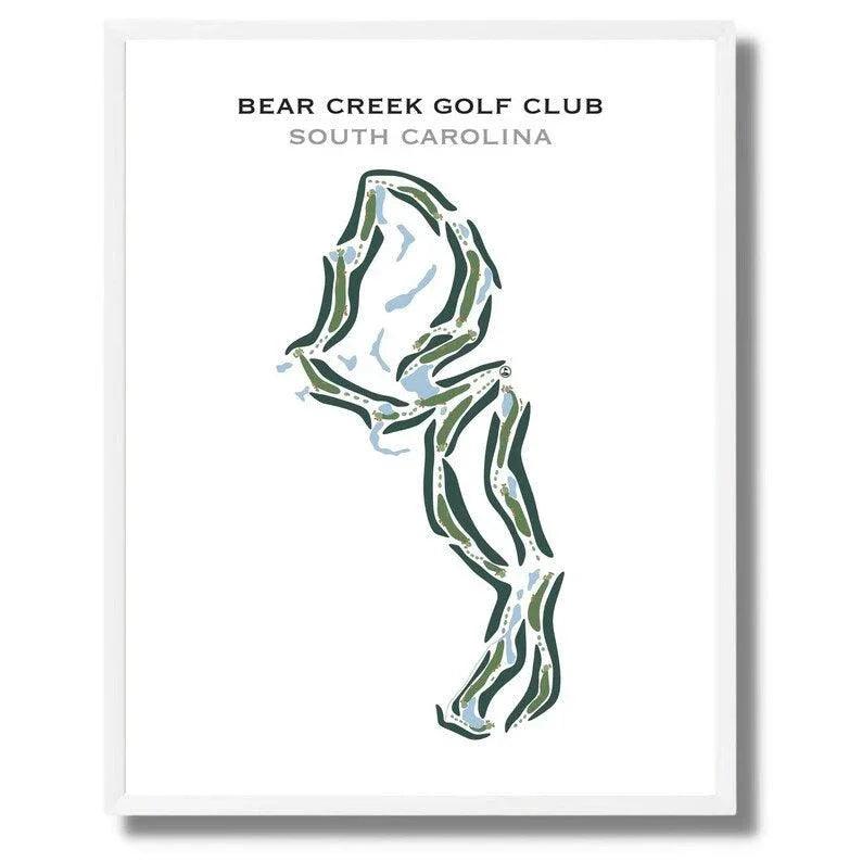 Bear Creek Golf Club, South Carolina - Printed Golf Courses
