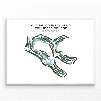 Chenal Country Club Founders Course, Arkansas - Printed Golf Courses